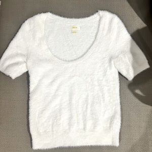 Anthropologie Maeve furry textured top